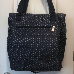 Navy Dancing Dot Thirty-one Take Two Tote